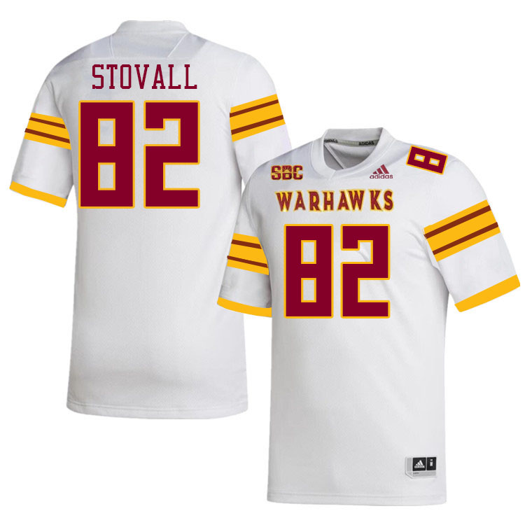 #82 Si Stovall Louisiana-Monroe Warhawks College Football Jerseys Stitched-White